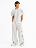 Men’s Textured Oversized T-Shirt & Shorts Set