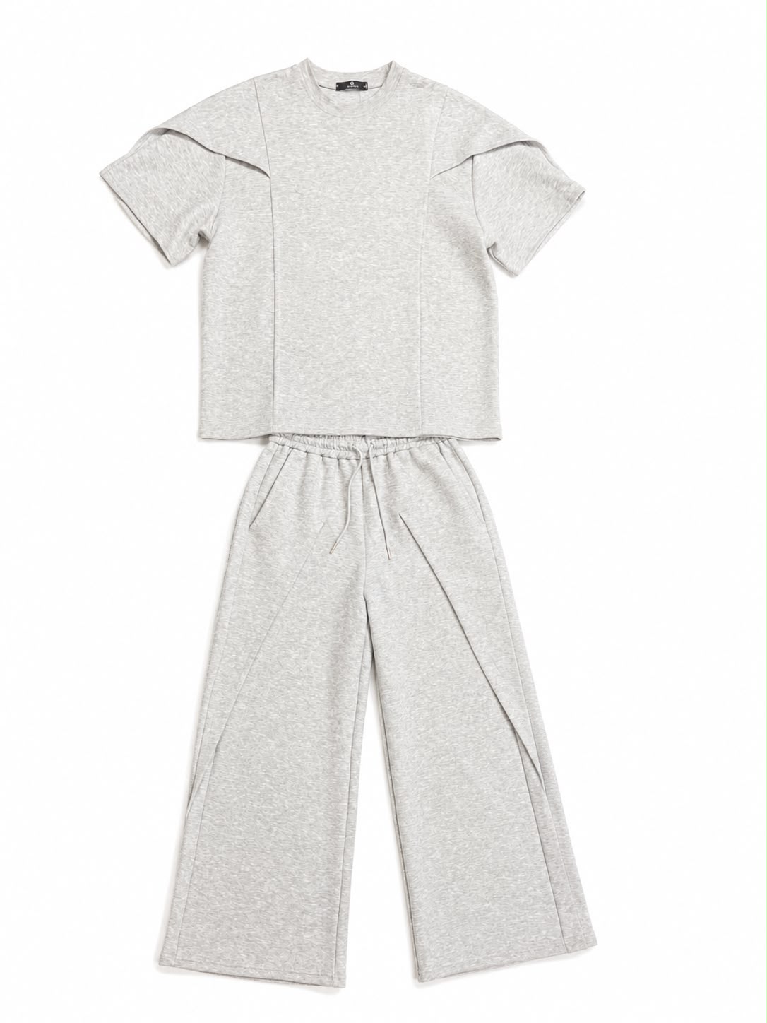 Men’s Textured Oversized T-Shirt & Shorts Set