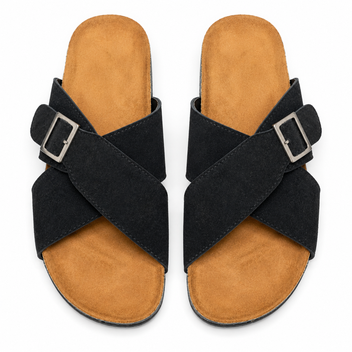 Cross Buckle Comfort Slippers – Style 3