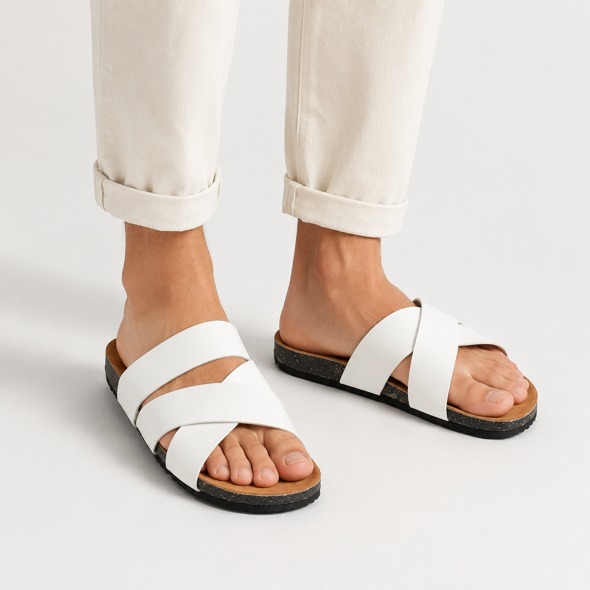 Cross Strap Comfort Slippers