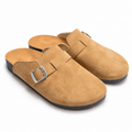 Suede Buckle Mule Slippers – Style 1