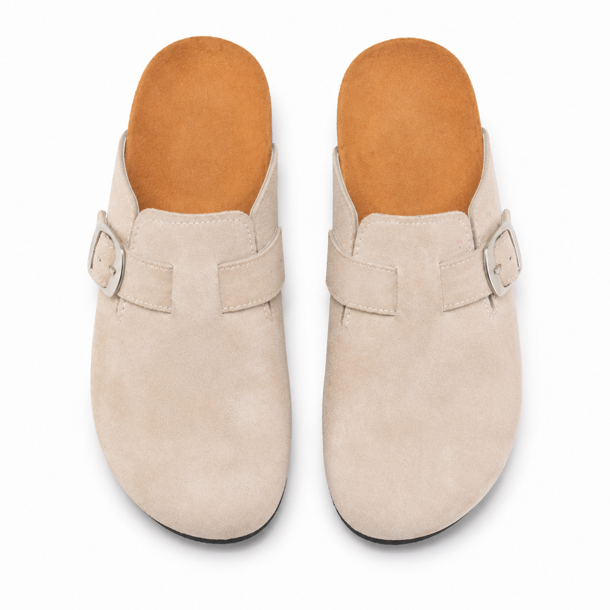 Suede Buckle Mule Slippers – Style 2