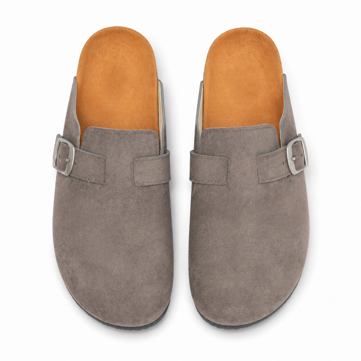 Suede Buckle Mule Slippers – Style 3